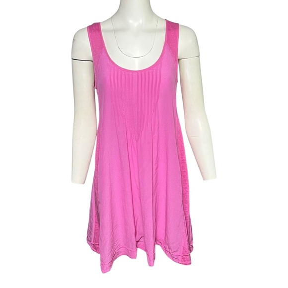 Calypso St. Barth Silk Linen Dress Size Small Pink Party Cocktail Resort Travel - Picture 6 of 7
